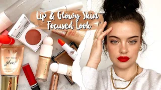 Glass Skin & Lip Focused Look ✨| Julia Adams