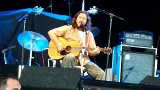 Pearl Jam  - Eddie Vedder Sugar Mountain (pre-set) HD 8.21.09 Toronto