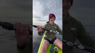 Three Giant Whales Breach Right Next to Kayakers