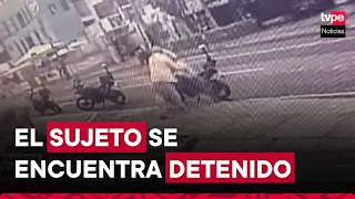 Miraflores: ¿Por qué un sujeto intentó prenderle fuego a un agente de Serenazgo?