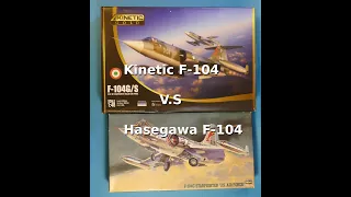 Kinetic F-104 S vs Hasegawa F-104 C (Some comparison between manufacturers decisions)