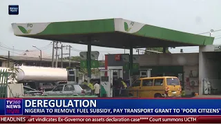 NIGERIA TO REMOVE FUEL SUBSIDY, PAY TRANSPORT GRANT TO 'POOR CITIZENS'
