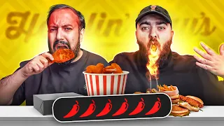 اكل شوارع امريكا 🇺🇸 جربنا احر دجاج🔥🍗