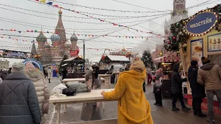 Red Square in Moscow, Russia on the 9th of December, 2022