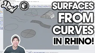 How to Create SURFACES from Curves and Edges in Rhino!