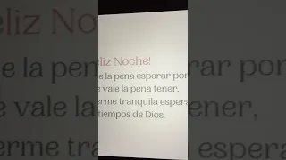 Feliz noche 🌜 Vale la pena esperar lo que vale la pena tener