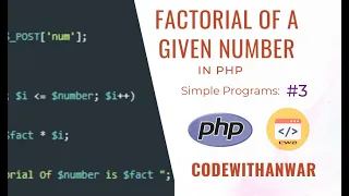 Factorial of given Number using form in PHP