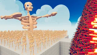 200x SKELETON VS 1x EVERY GOD - Totally Accurate Battle Simulator TABS