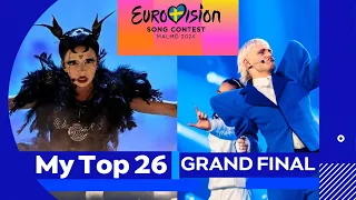 Eurovision 2024 - GRAND FINAL - My Top 26 - Before The Show