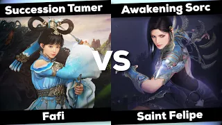 Succession Tamer vs Awakening Sorceress - Fafi vs Saint Felipe || Black Desert Online