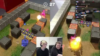 xQc and Jesse Play BATTLE TANKS | Clubhouse Games