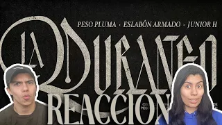 REACCIÓN II LA DURANGO (Lyric Video) - Peso Pluma, Junior H, Eslabón Armado