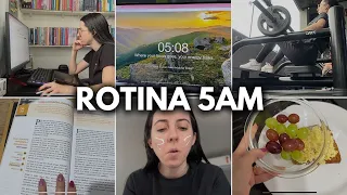 ROTINA 5AM Estudando para concursos | Dia de uma concurseira, alimentação, academia, motivação #6