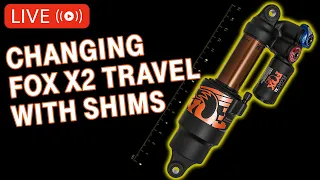 LIVE STREAM: Changing Fox X2's Travel with Shims | Butter Suspension