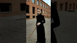 Фланкировка казачьей шашкой. Элемент "Боковая восьмёрка". tutorial sword