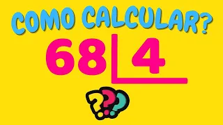 COMO CALCULAR 68 DIVIDIDO POR 4?| Dividir 68 por 4