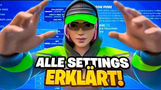 ALLE Fortnite Einstellungen PERFEKT einstellen!⚙️ - Fortnite Settings erklärt