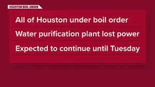 Entire city of Houston under boil water notice