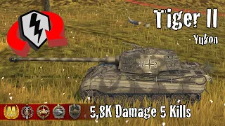 Tiger II  |  5,8K Damage 5 Kills  |  WoT Blitz Replays