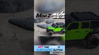 Mini Z RC BEACH Crawl | Mojito Green Kyosho mx-01 1/24 Unlimited Jeep Wrangler Rubicon #shorts