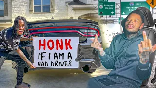 I've never seen my best friend this angry.. (Car Honk Prank)