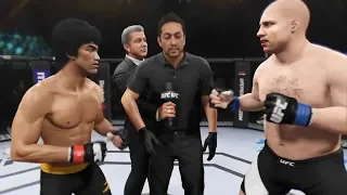 Bruce Lee vs. Fedor Emelianenko (EA sports UFC 2) - CPU vs. CPU - Crazy UFC 👊🤪