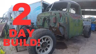 2 day build on a 49 Chevy rat rod