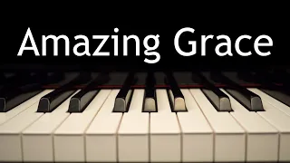 Amazing Grace - piano instrumental hymn with lyrics