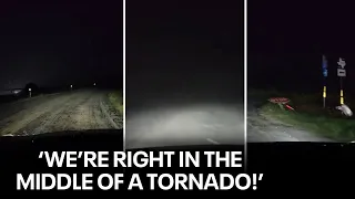 Texas tornado: Driver caught in storm in Valley View, Texas