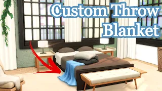 Custom Cozy Throw Blanket Clutter: Sims 4 Quick Tips Build Tutorial and Hacks #Shorts #Shorts30