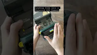 Loading Film into a Polaroid 600 Camera