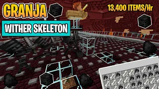 Granja de Withers Skeletons 13,400 Items/Hr Minecraft Bedrock 1.20