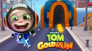 Talking Tom Gold Run Android Gameplay - Astronaut Tom in Wacky Planet