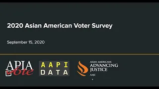 2020 Asian American Voter Survey