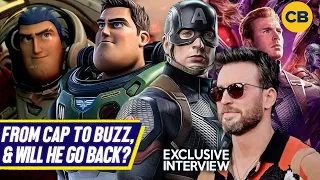 Chris Evans on becoming Buzz Lightyear, Captain America return