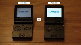 Let's Compare the Game Boy Advance SP AGS 001 to the AGS 101