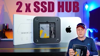 Mac mini Storage Hub with 2.5" SSD and M.2 NVMe Slots for M1, M2, and Future M3 Mac minis