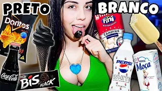 NAMORADA 24 HORAS só COMENDO COMIDA PRETA e BRANCA 🥛🍫