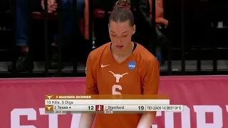#2 Texas vs #1 Stanford | 2023 College Women's Volleyball Championship Highlights