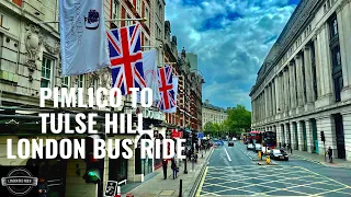 LONDON 4K I rode London Bus through tourist spots around London Join