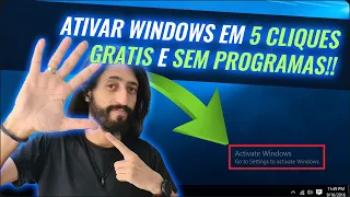 Como ATIVAR o Windows em 5 cliques DE GRAÇA!!! (SEM ATIVADOR, SEM CRACK, SEM NADA!!)