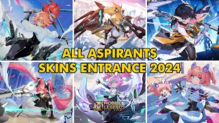 ALL ASPIRANTS SKINS | MOBILE LEGENDS 2024