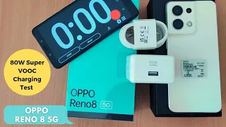 OPPO Reno 8 5G Charging Test - 80W Super VOOC Charge