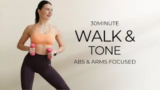 30 MIN WALKING EXERCISE FOR WEIGHT LOSS | UPPER BODY STRENGTH AND LOWER BELLY FAT