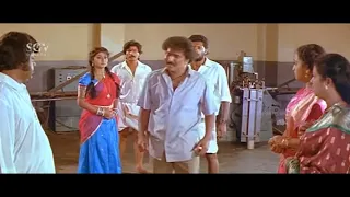 Brothers Beats Ravichandran For Touching Malashree in Public - Ramachari kannada movie part-5