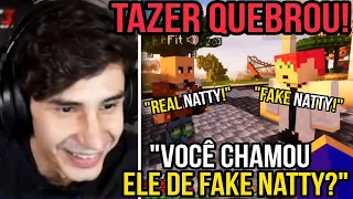 MIKE CHAMOU O FIT DE FAKE NATTY NA FRENTE DELE E O PAC QUEBROU KKKK | MINECRAFT QSMP