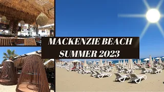 Mackenzie Beach, Larnaca, Cyprus, everything open and ready for summer 2023
