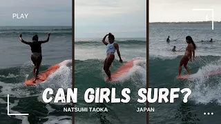 Longboard Tricks from surfer girl Natsumi Taoka, two-time WSL Asian champion in 2023