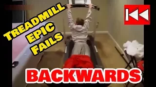 Treadmill EPIC Fails - BACKWARDS | Падения на беговых дорожках