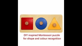 DIY Montessori inspired puzzle from cardboard